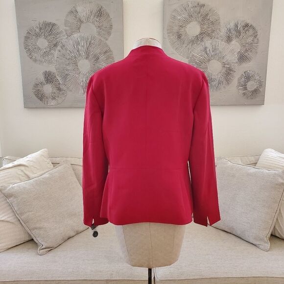 Le Suit Wing-Lapel Blazer size 16 in Red - NEW - Picture 9 of 15